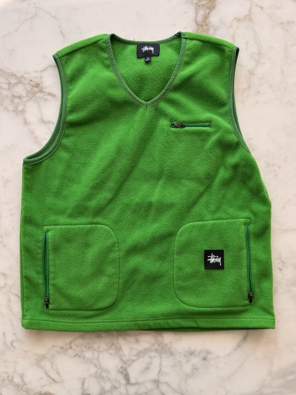 Stüssy SS-Link Fleece Vest Green